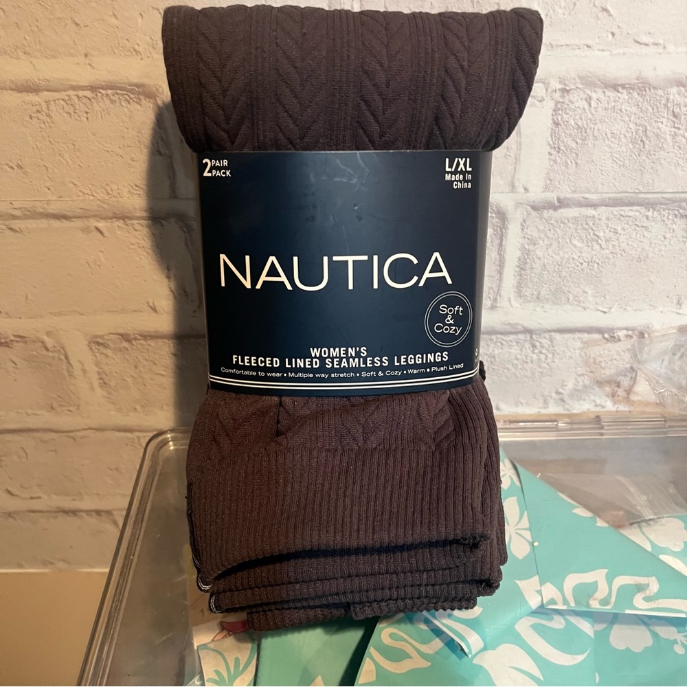 Nautica Fleeced Lined Seamless Leggings